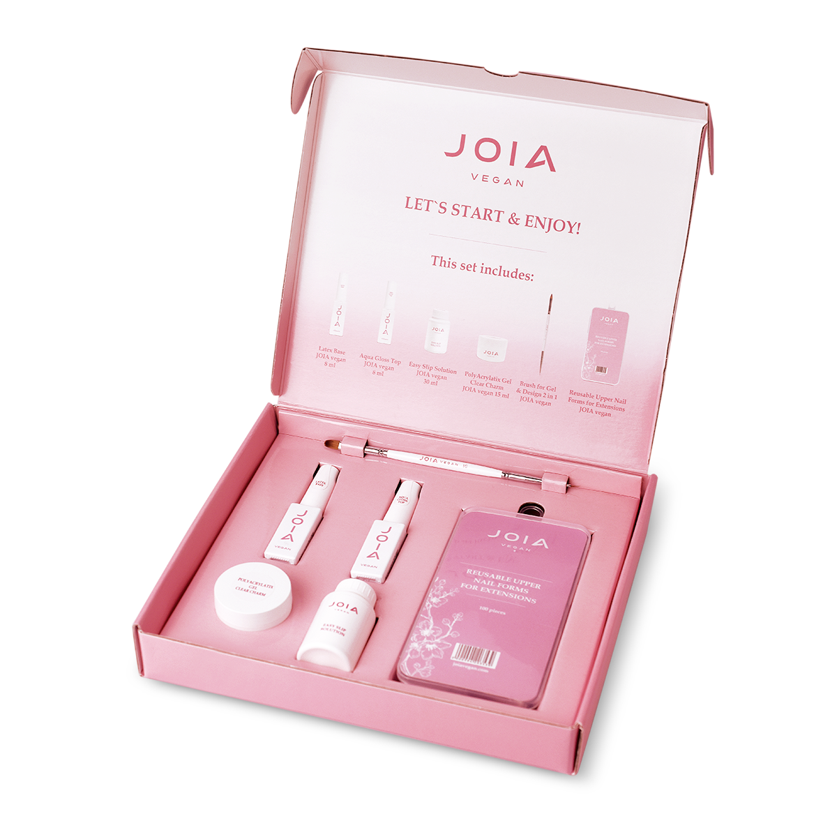 JOIA  vegan PolyAcrylatix Set für Nagelmodellage