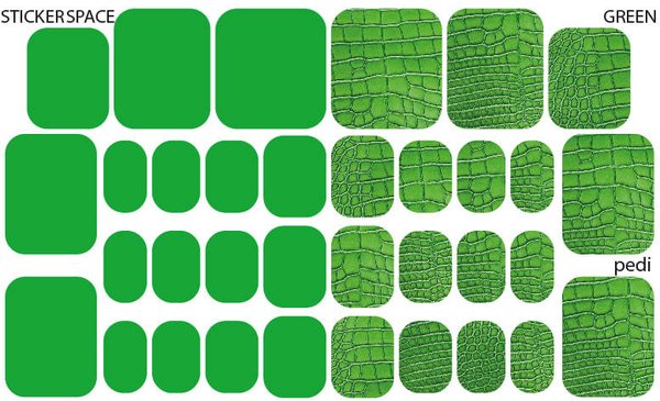 Wraps für Pediküre •Green