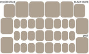 Wraps für Pediküre •Plaza Taupe