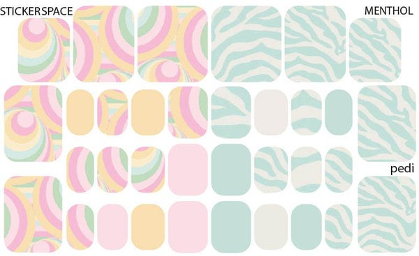 Wraps für Pediküre •Menthol