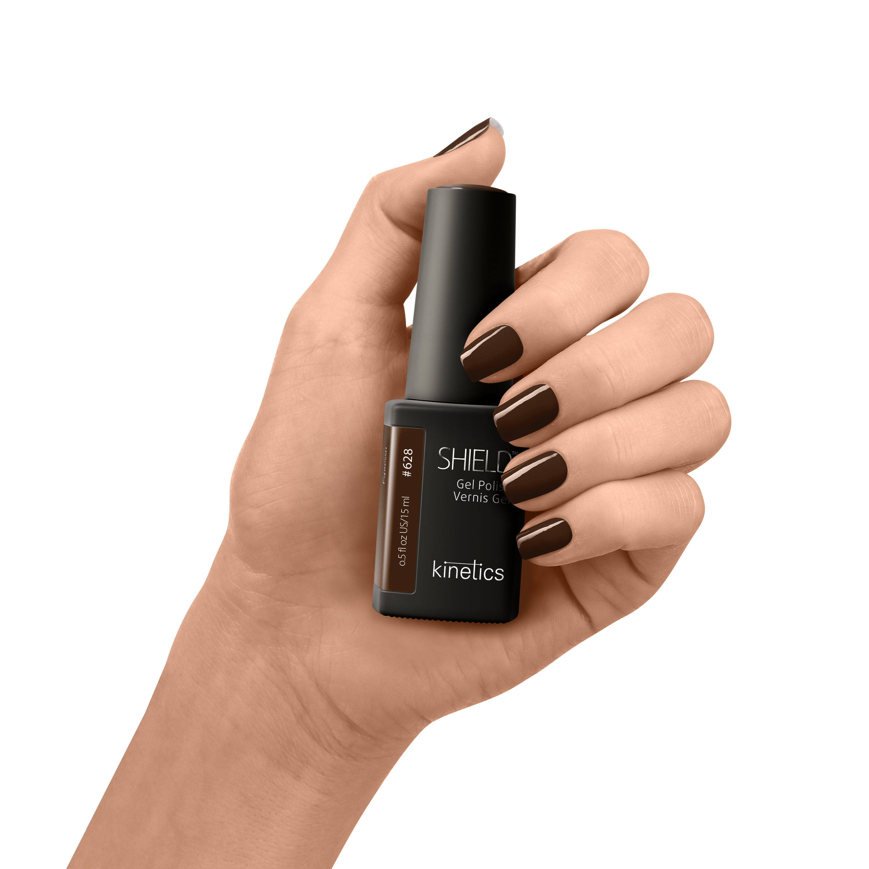 Kinetics SHIELD Gel Polish (HEMA FREI) #628 ESPRESSO 15ml