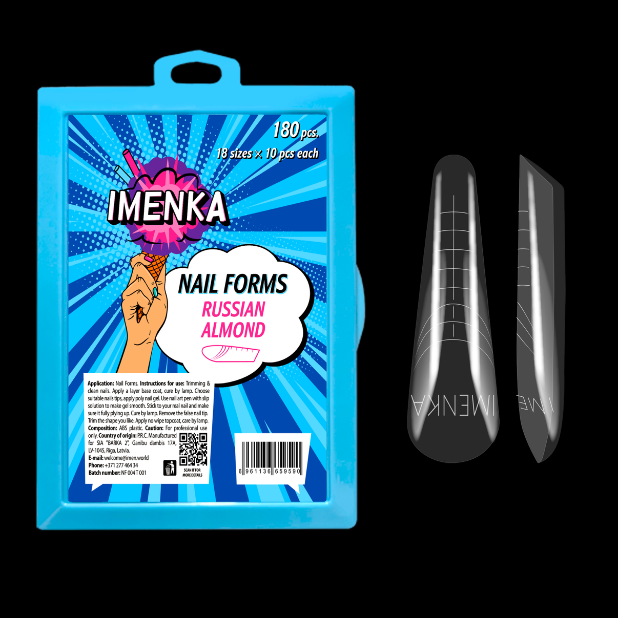 Imenка Nagelformen Russian Almond 180 Stück