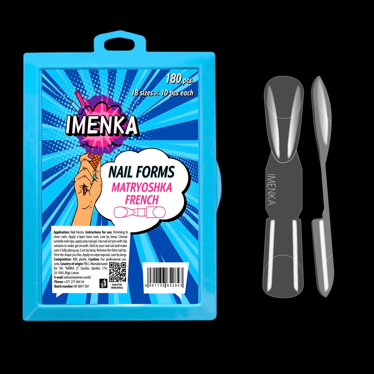 IMENKA Nagelformen  Matryoshka French 180 Stück