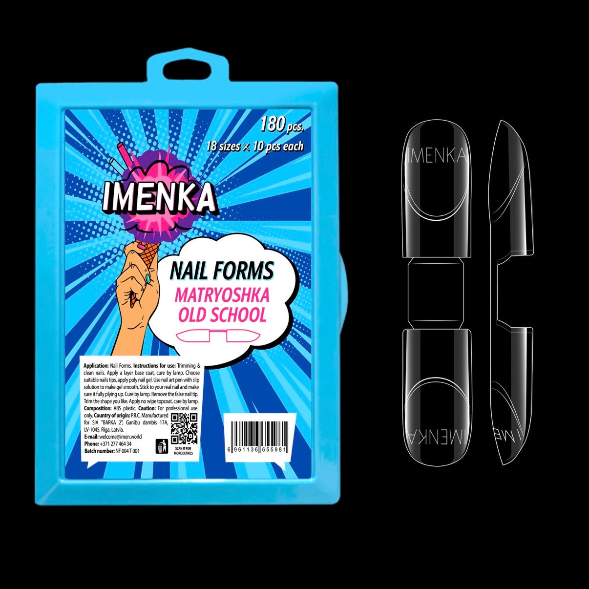 Imenка Nagelformen  Matryoshka Old School 180 Stück