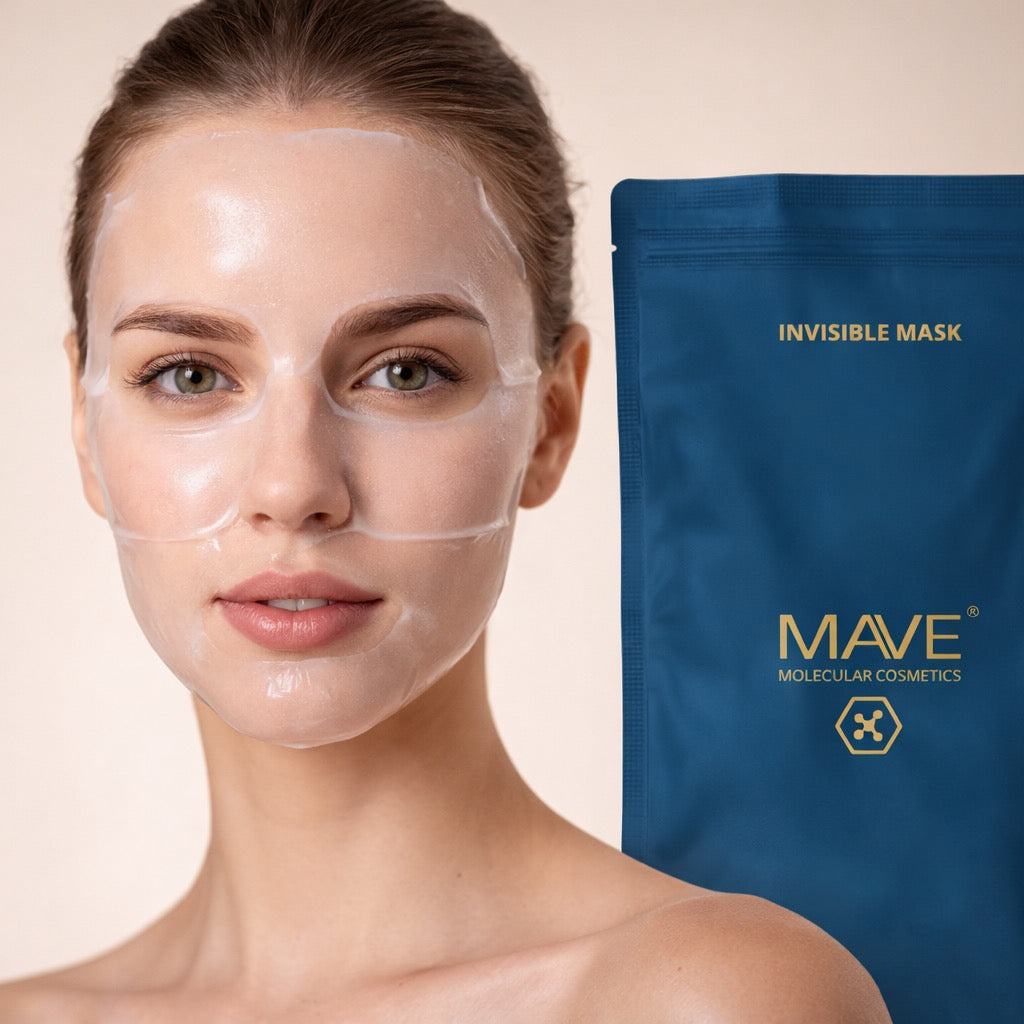 MAVE Invisible Mask Gesichtsmaske 5 Stück feuchtigkeitsspendende Tuchmaske für strahlende und glatte Haut