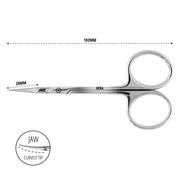 Professionelle Nagelhautschere HERA CO 728 mit feiner Spitze für Maniküre und Pediküre
