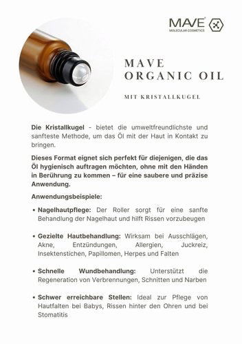 MAVE Repair Oil 10 ml regenerierendes Pflegeöl für Haut und Nagelhaut intensive Reparatur für trockene und rissige Haut
