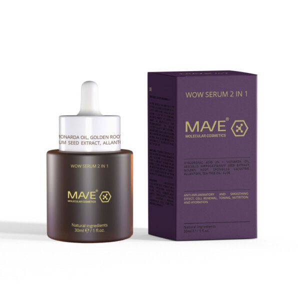 WOW Serum 2 in 1 von MAVE – feuchtigkeitsspendendes Tonic und Serum für strahlende und glatte Haut
