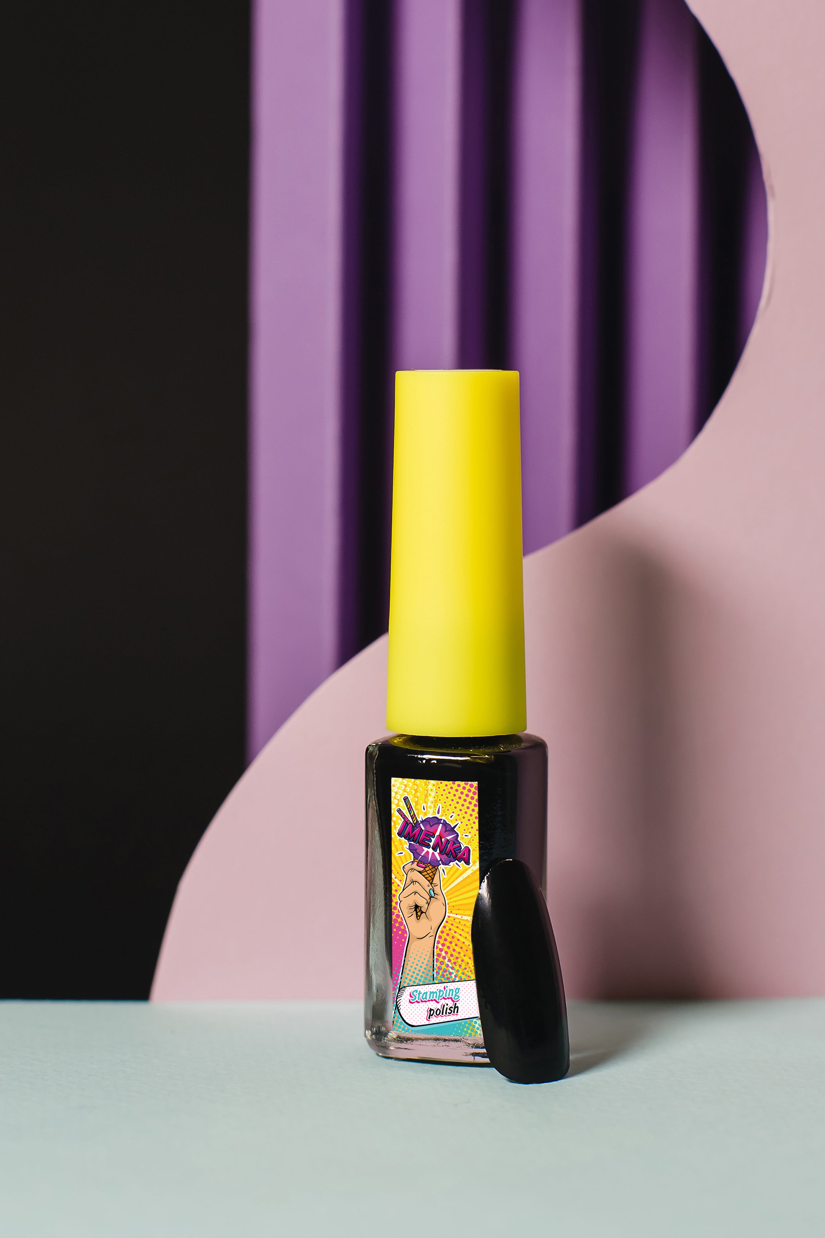 IMEN Stamping Lack Imen No. 002 Black  , 6ml