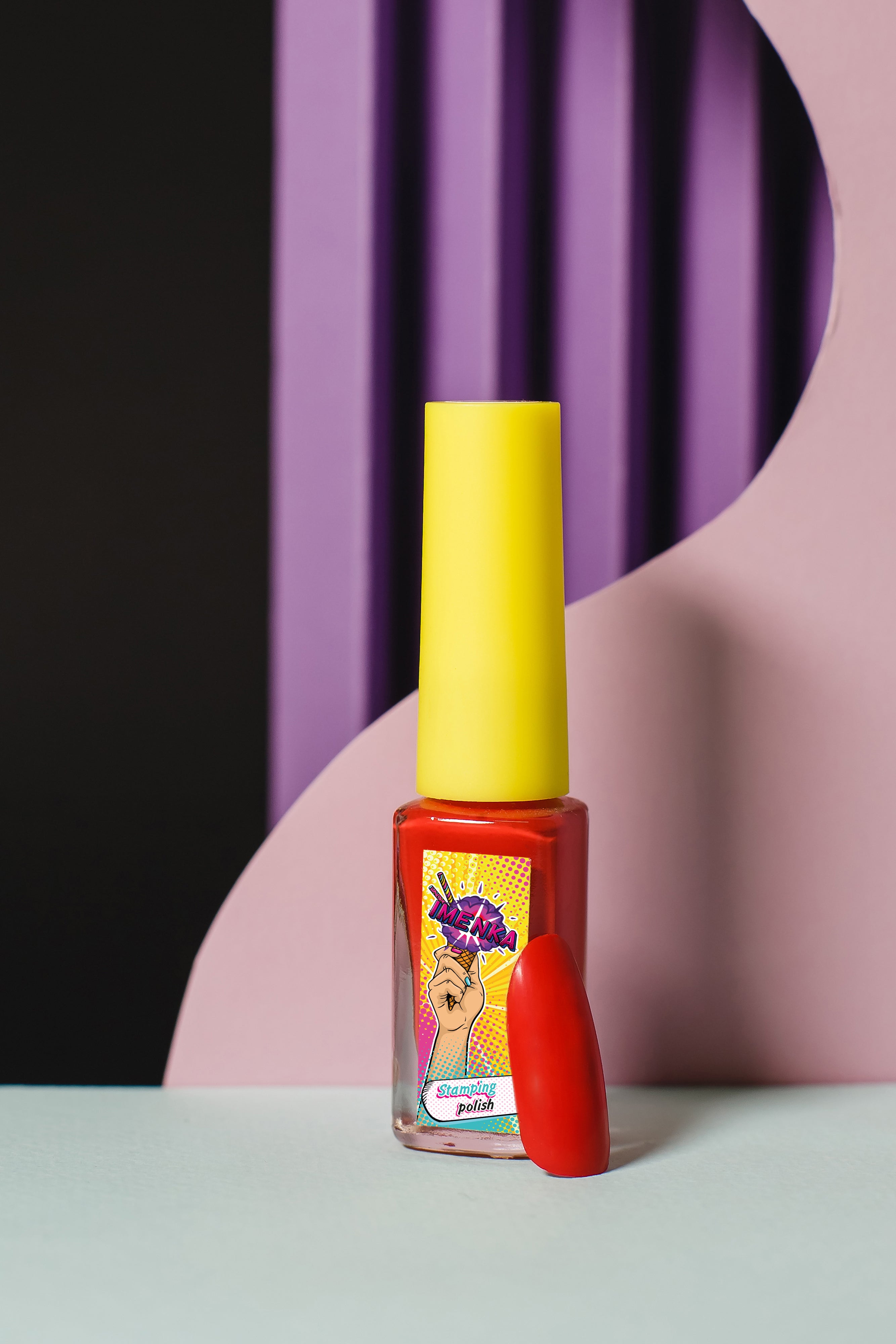 IMEN Stamping Lack Imen No. 010 Red  , 6ml