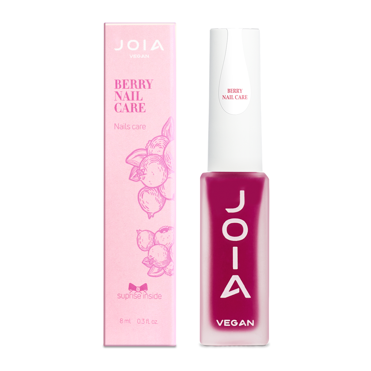 JOIA vegan Berry Nail Care JOIA veganer super aktiver Nagelhärter, 8 ml