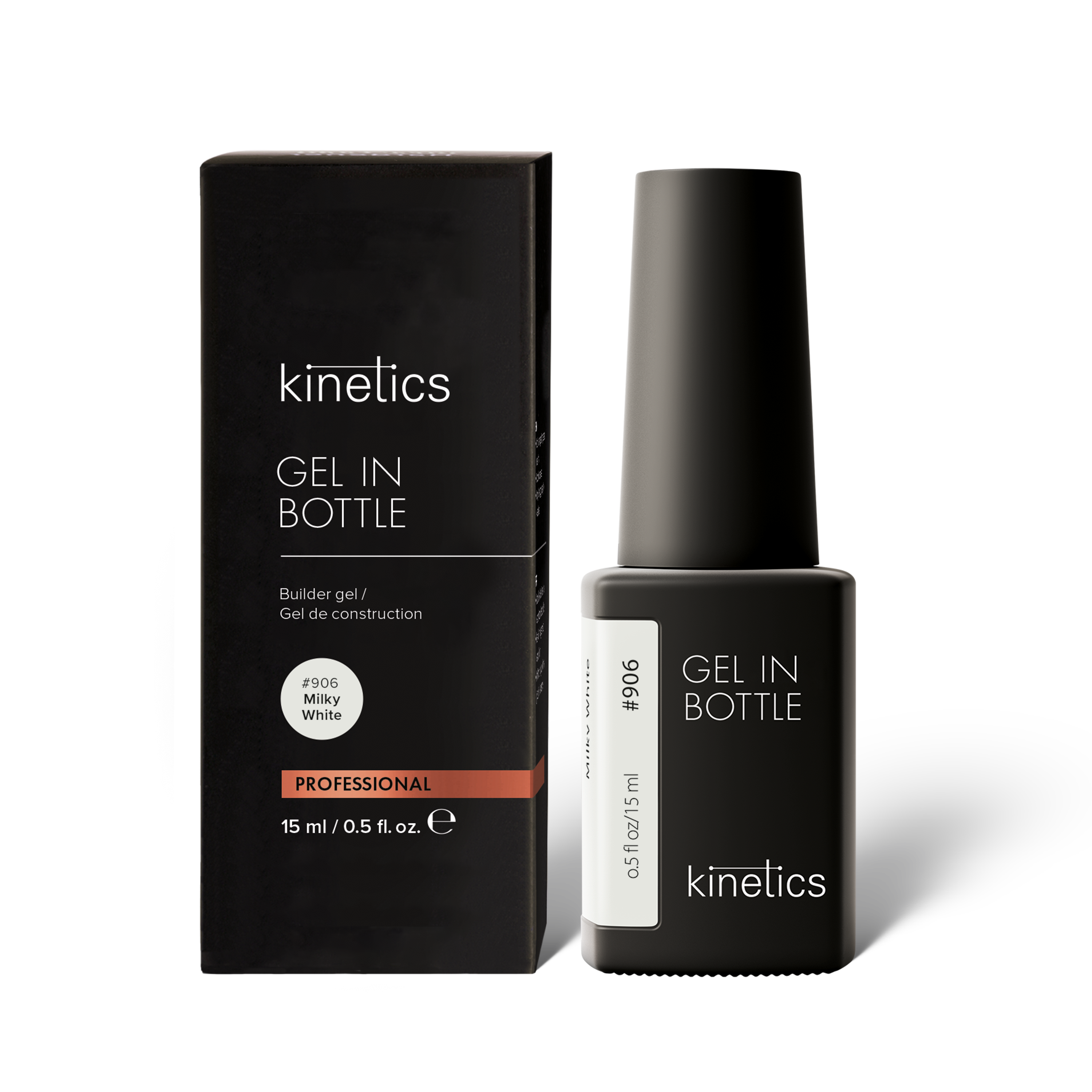 Kinetics Gel in Bottle 15ml Milky White #906