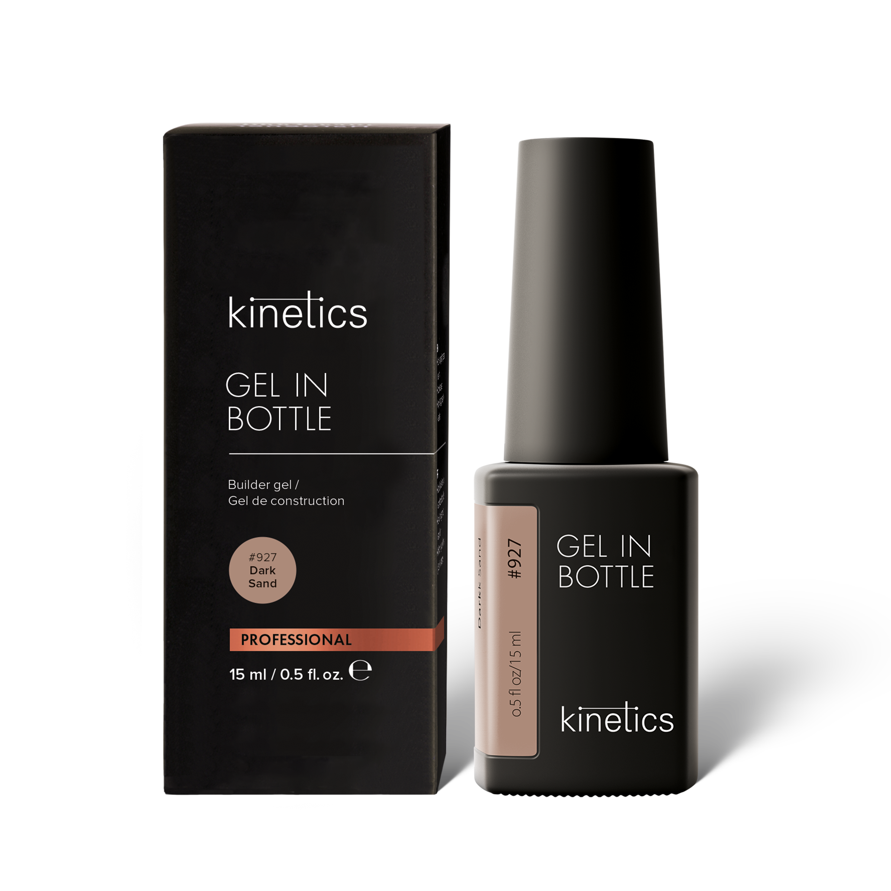 Kinetics Gel in Bottle 15ml Dark Sand #927