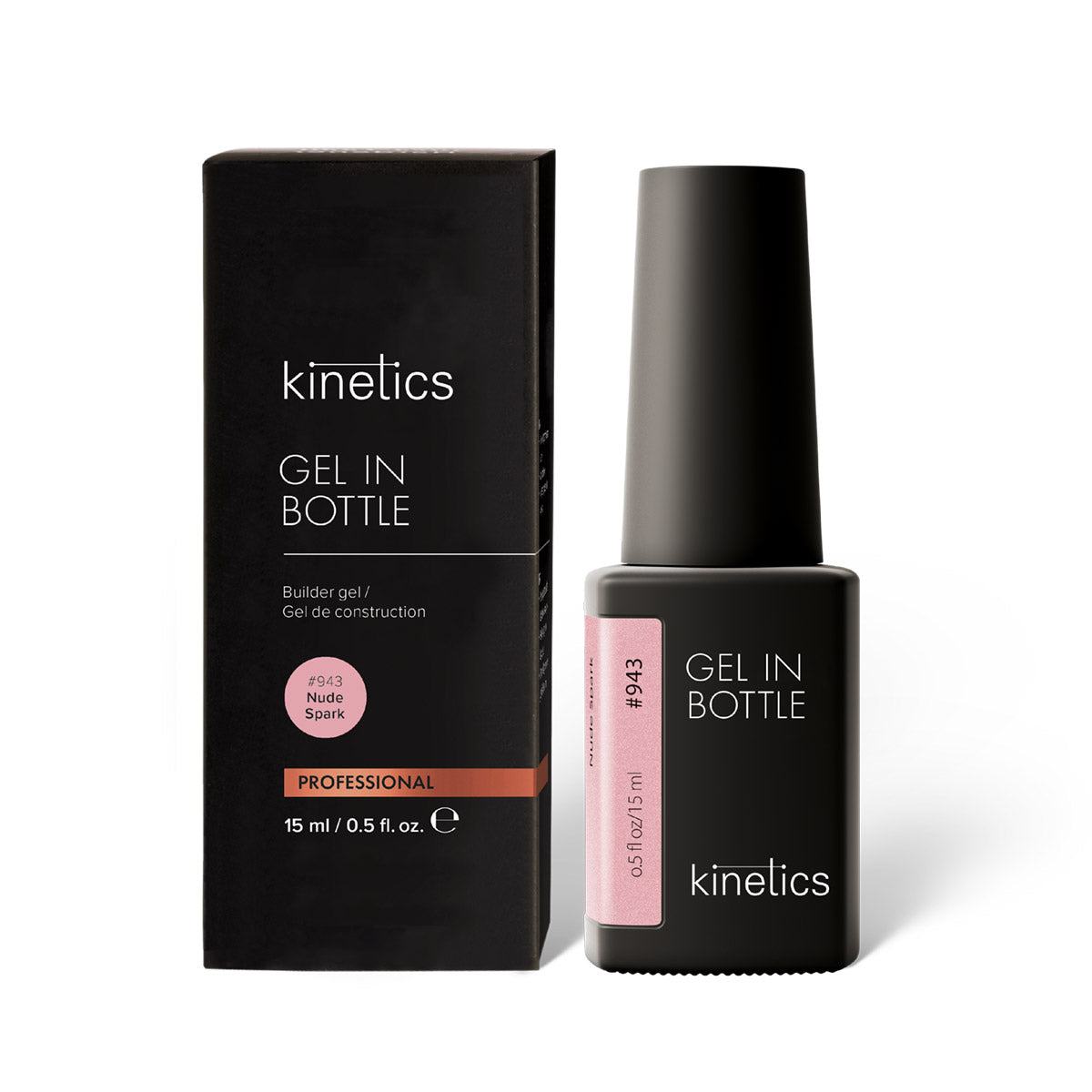 NEU Kinetics Gel in Bottle Effektgel 15ml Nude Spark #943