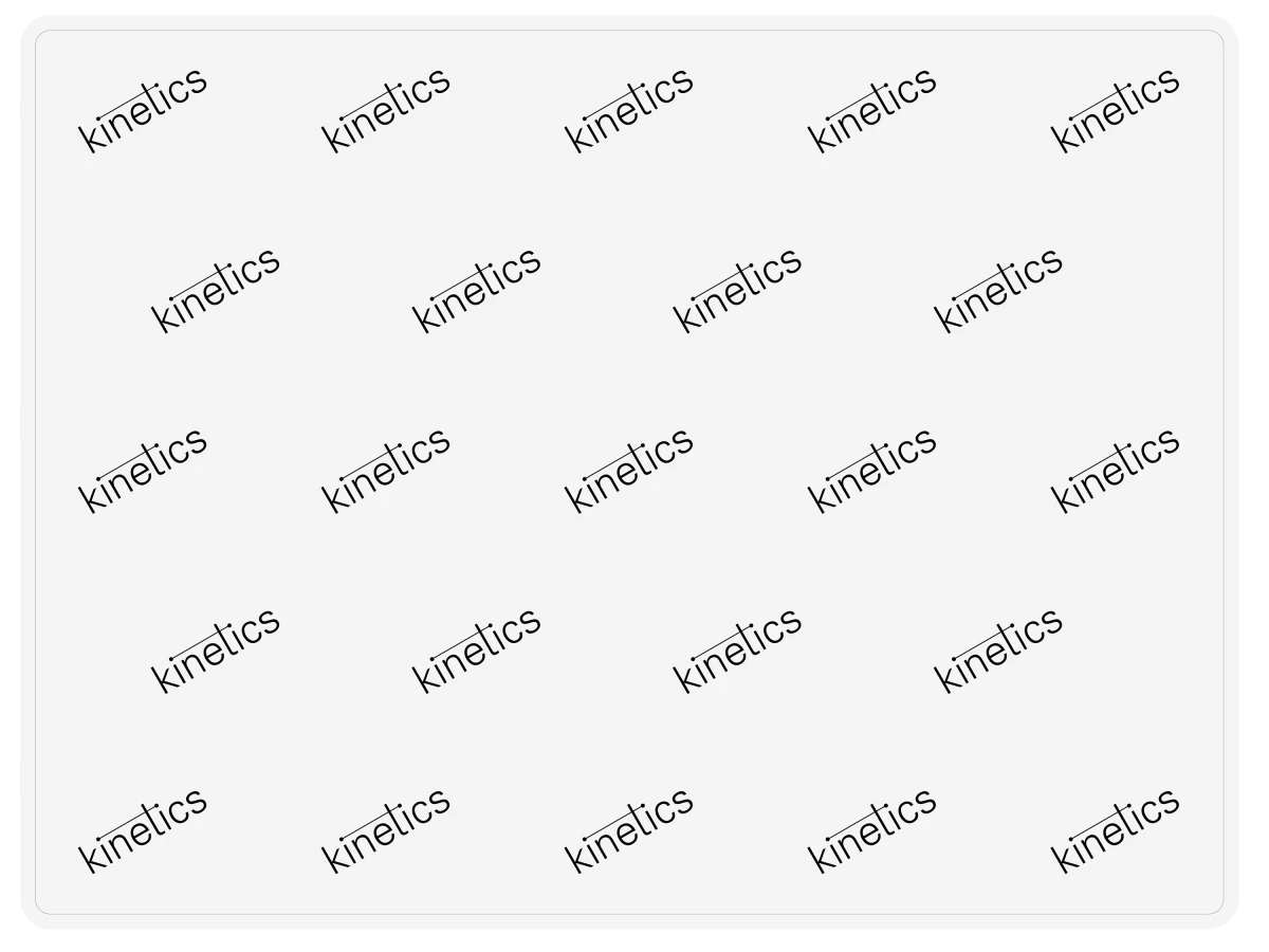 KINETICS Silikon Tischunterlage 31x41 cm weis