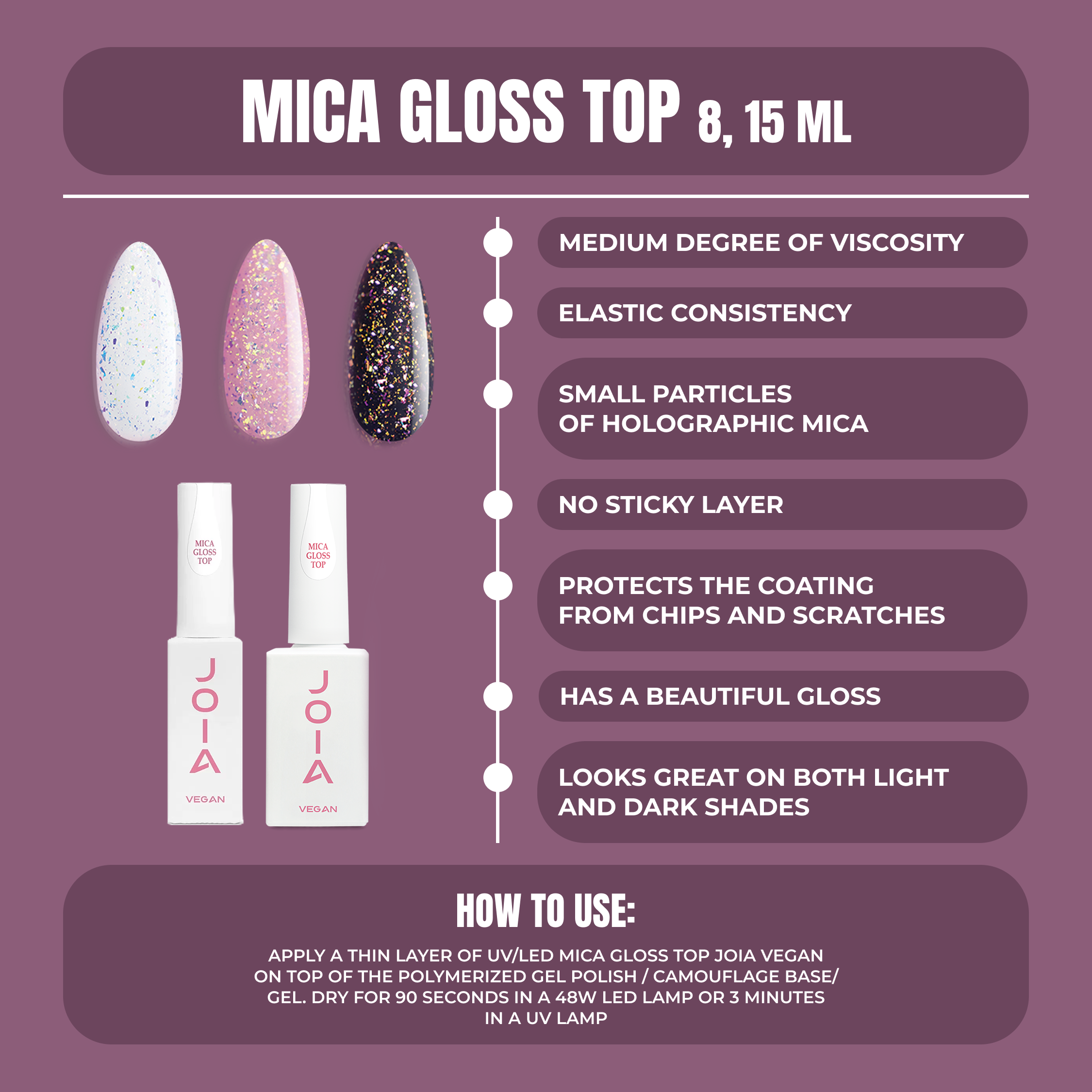 JOIA Mica Gloss Top vegan  8ml