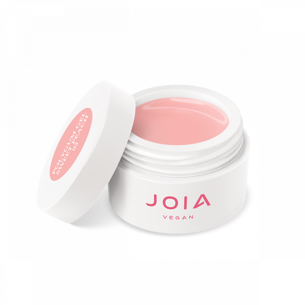 JOIA vegan Polygum Gel  für Modellierung, Sweet Peach 03, 15 ml
