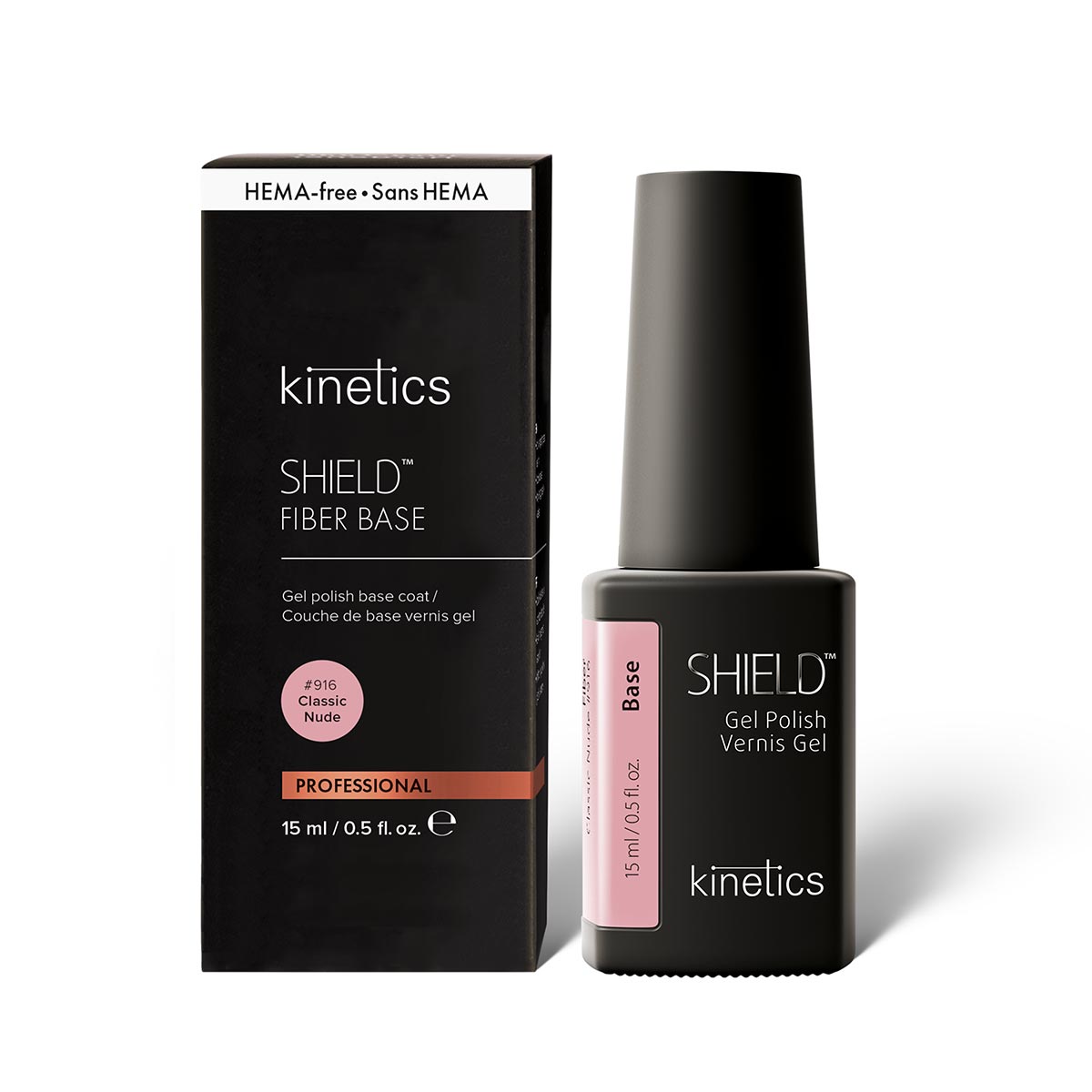 Kinetics SHIELD Fiber Base #916 Classic Nude 15ml