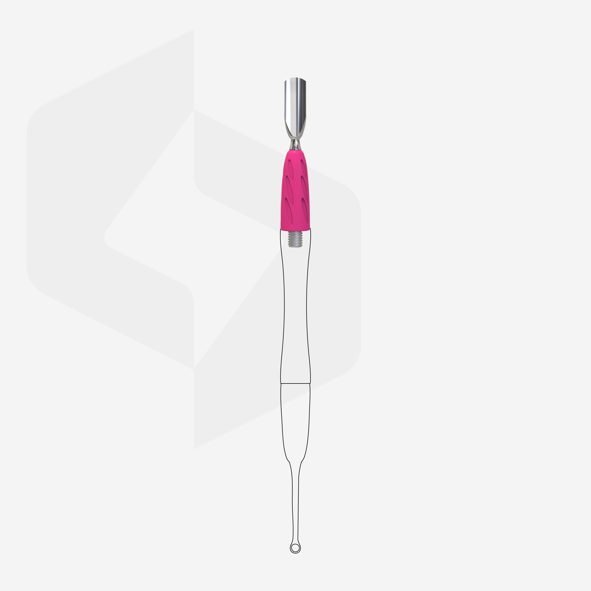 STALEKS UNIQ 16 Combo Arbeitsteil des Pushers (Pusher abgerundet schmal)