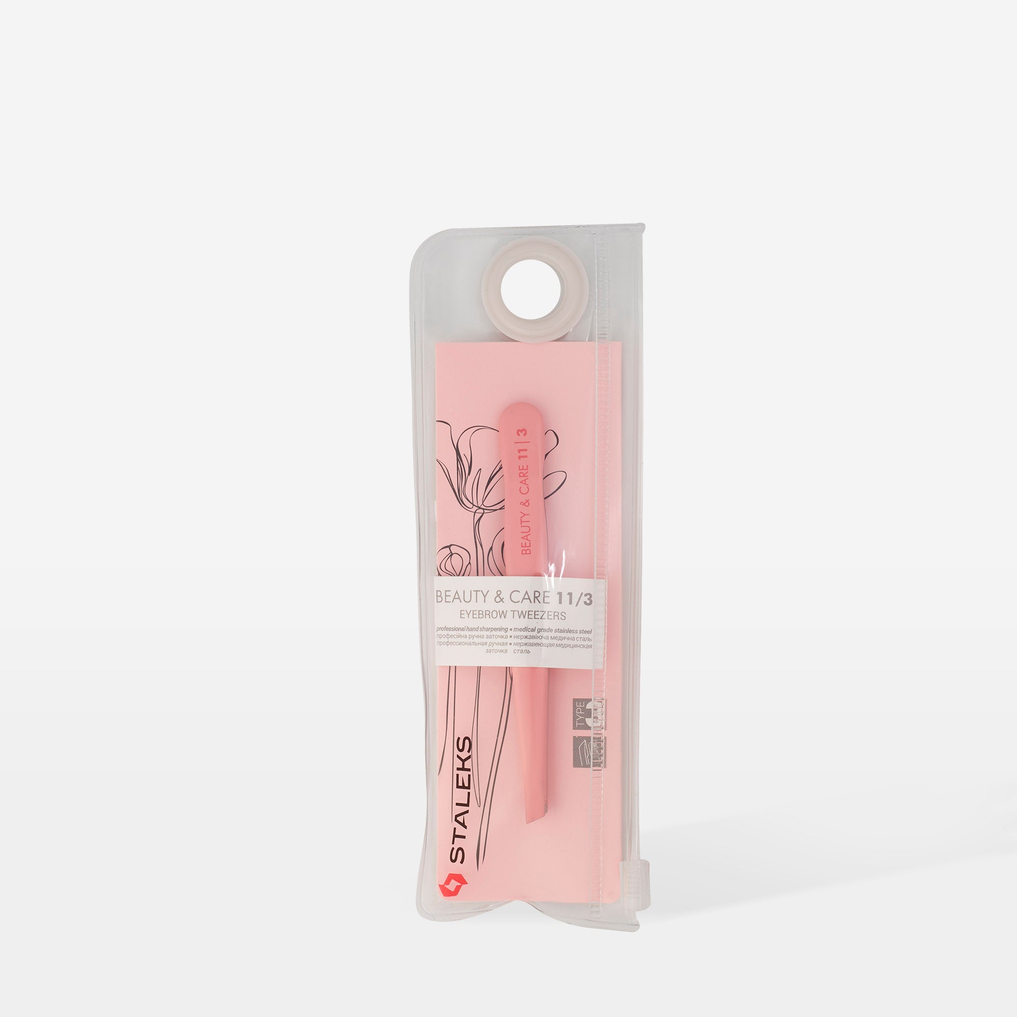 STALEKS BEAUTY & CARE 11 TYPE 3 Breite abgeschrägte Augenbrauenpinzette