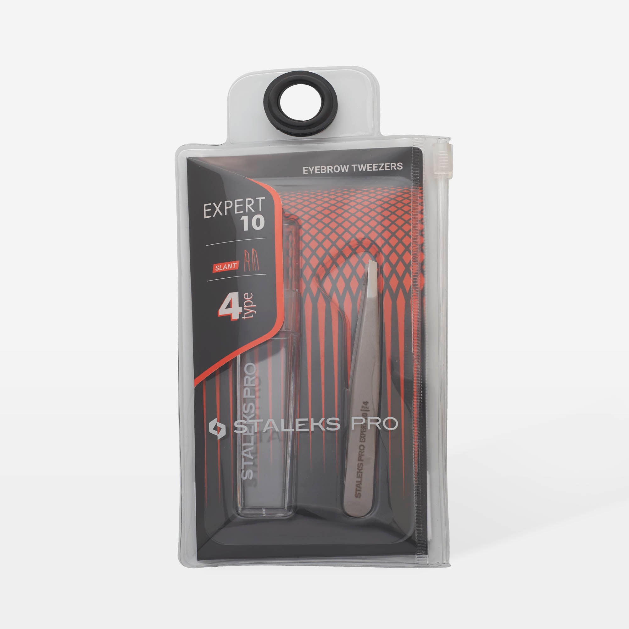 STALEKS EXPERT 10 TYPE 4 Professionelle schmale schräge Augenbrauenpinzette