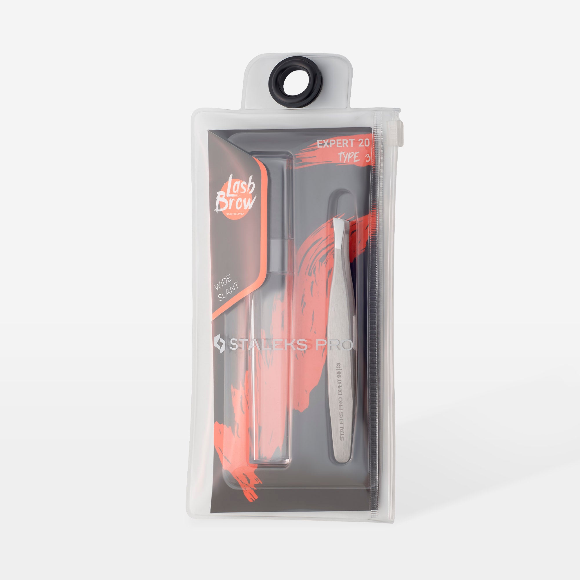 STALEKS EXPERT 20 TYPE 3 Professionelle breite abgeschrägte Augenbrauenpinzette