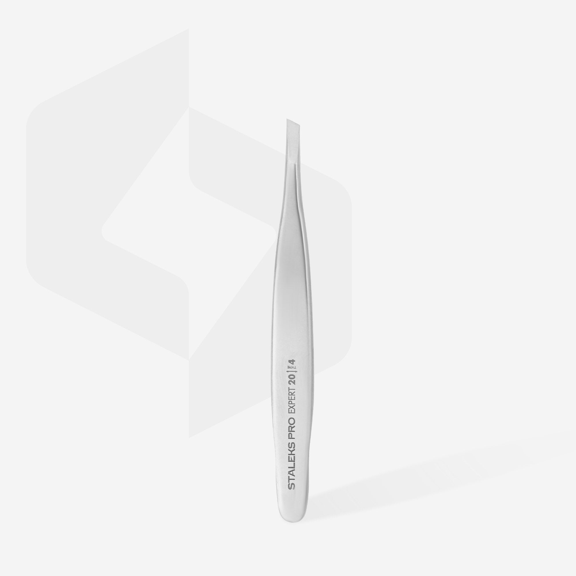 STALEKS EXPERT 20 TYPE 4 Professionelle schmale schräge Augenbrauenpinzette