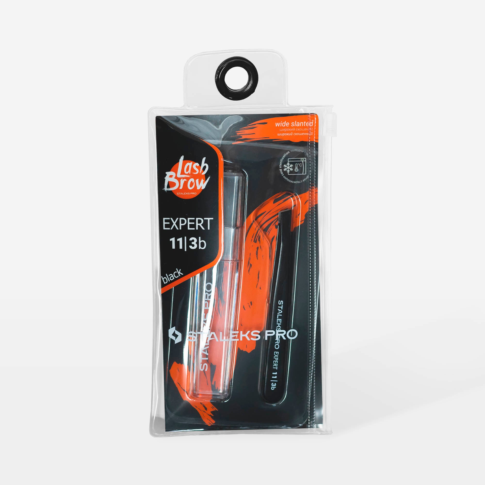 STALEKS EXPERT 11 TYPE 3b Professionelle breite abgeschrägte Augenbrauenpinzette