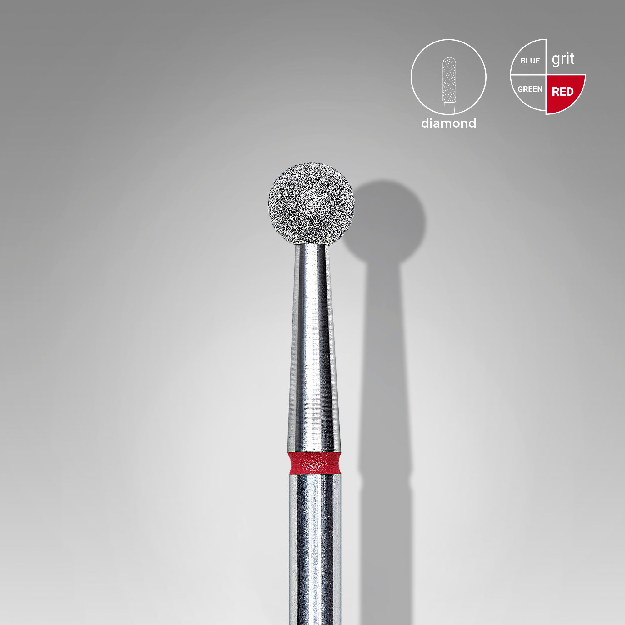 STALEKS EXPERT Diamantfräser Kugel rot, Durchmesser 4 mm
