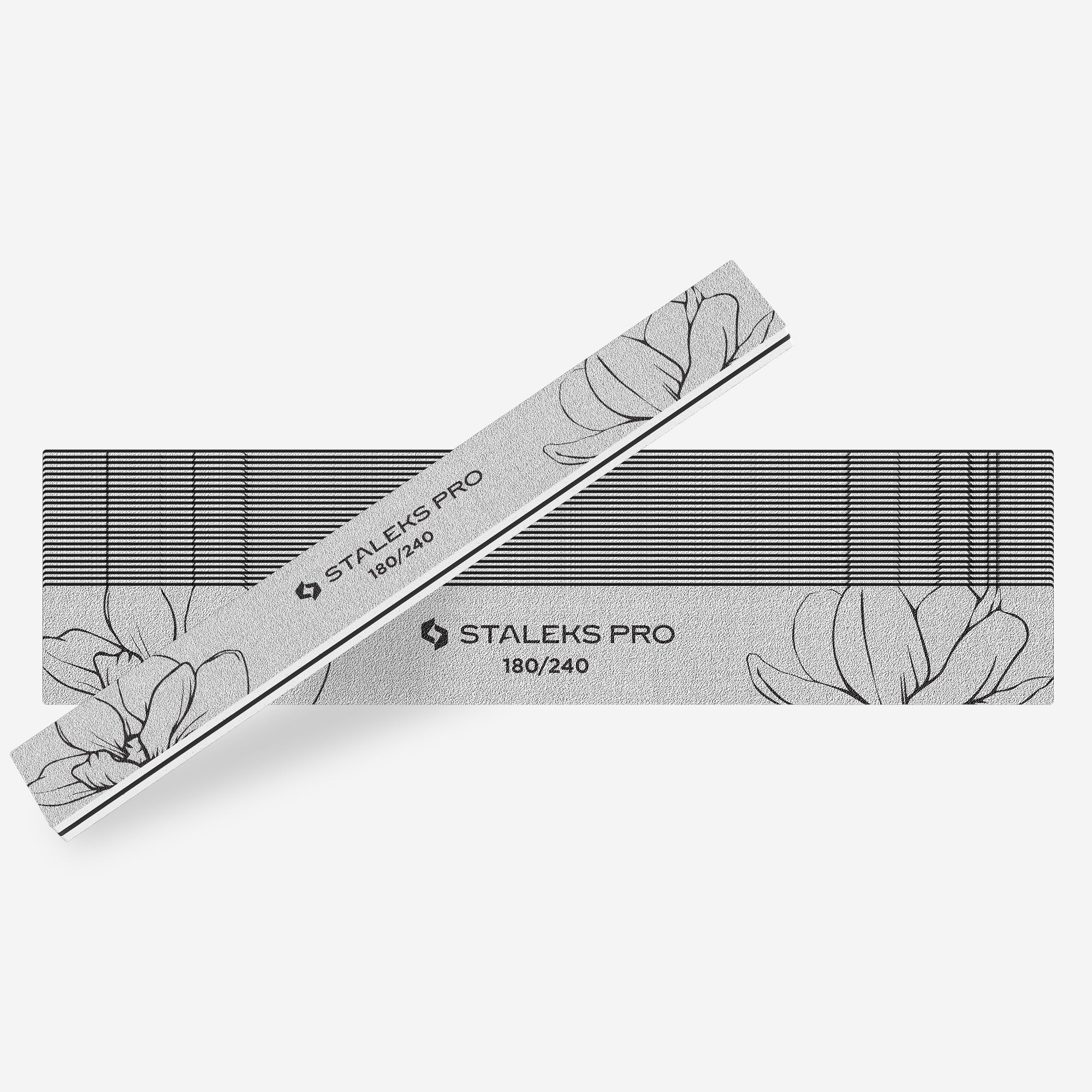 STALEKS EXPERT 20 Mineralische Feile für Nägel gerade, 180/240 Grit (25 Stück)