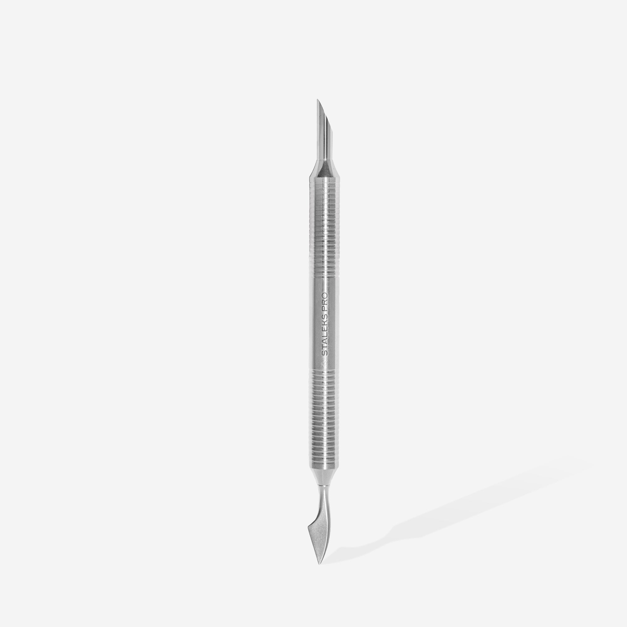 STALEKS EXPERT 100 TYPE 1 Hohlgriff-Maniküre-Pusher mit schrägem Pusher und Reiniger