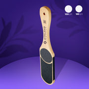 STALEKS BEAUTY & CARE 10 TYPE 1 Zweiseitige Holz-Fußfeile für die Füße, 100/180 Grit