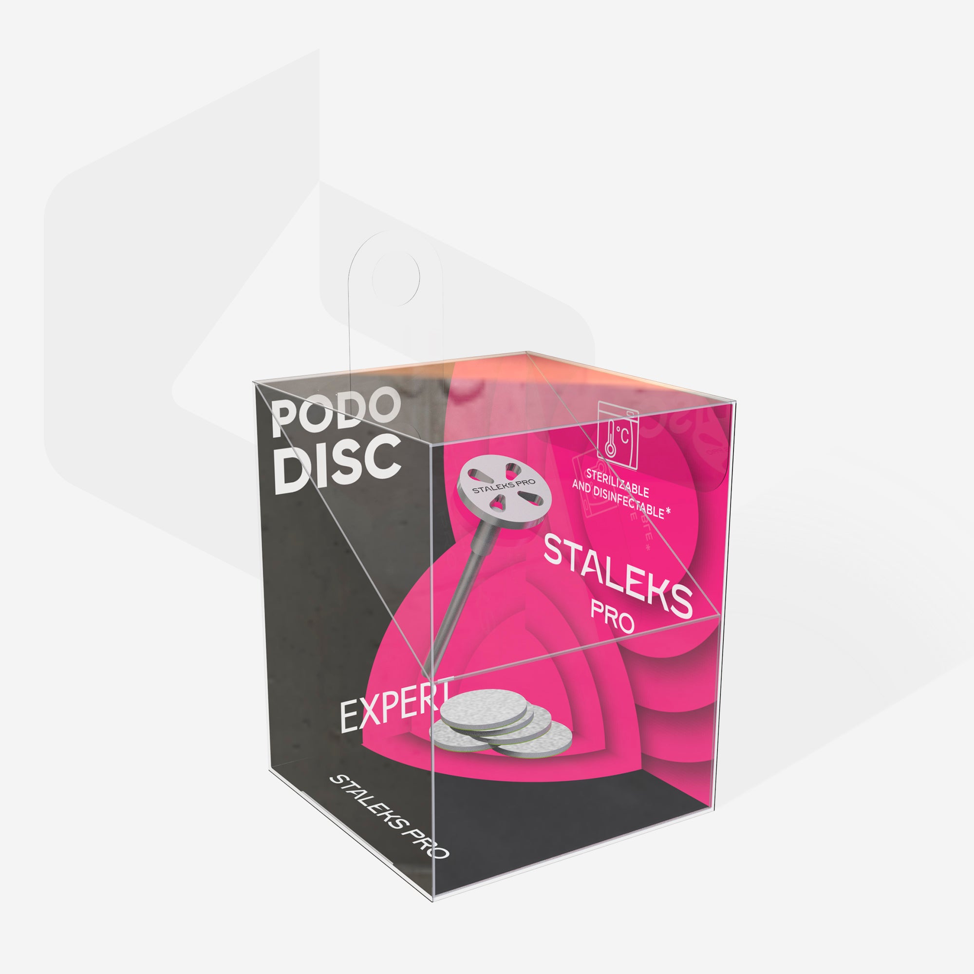 STALEKS EXPERT PODODISC XS Pedikürescheibe mit Wechselfeilen, 180 Grit 10 mm (5 Stück)