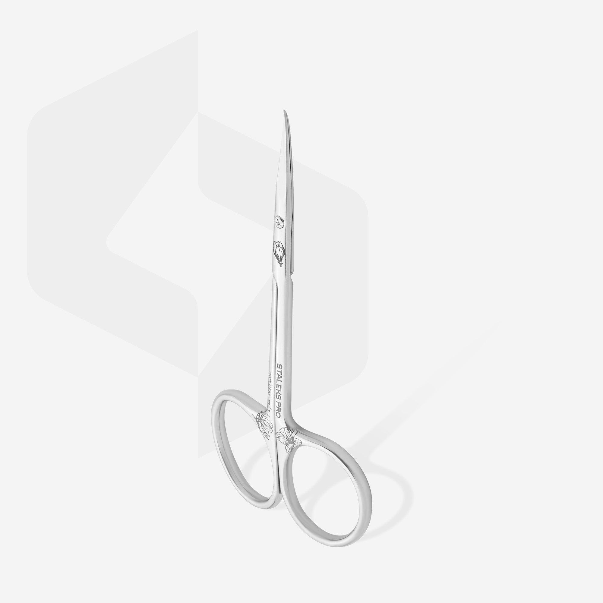 STALEKS EXCLUSIVE 21 TYPE 1 Professionelle Nagelhautschere mit Haken (Magnolia)