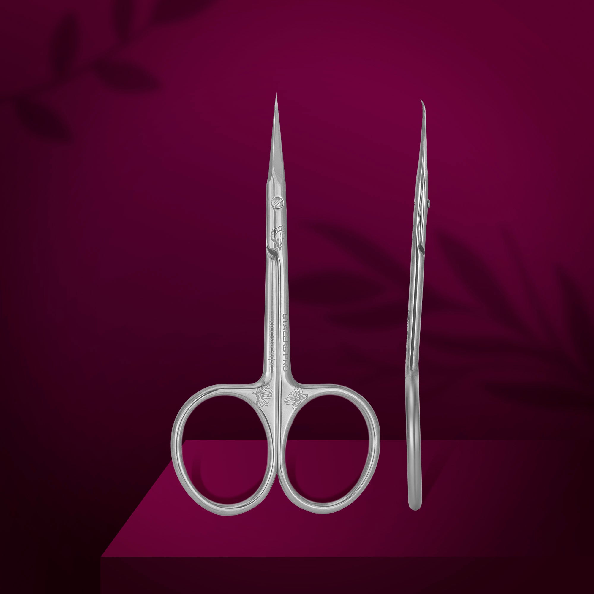 STALEKS EXCLUSIVE 21 TYPE 2 Professionelle Nagelhautschere mit Haken (Magnolia)