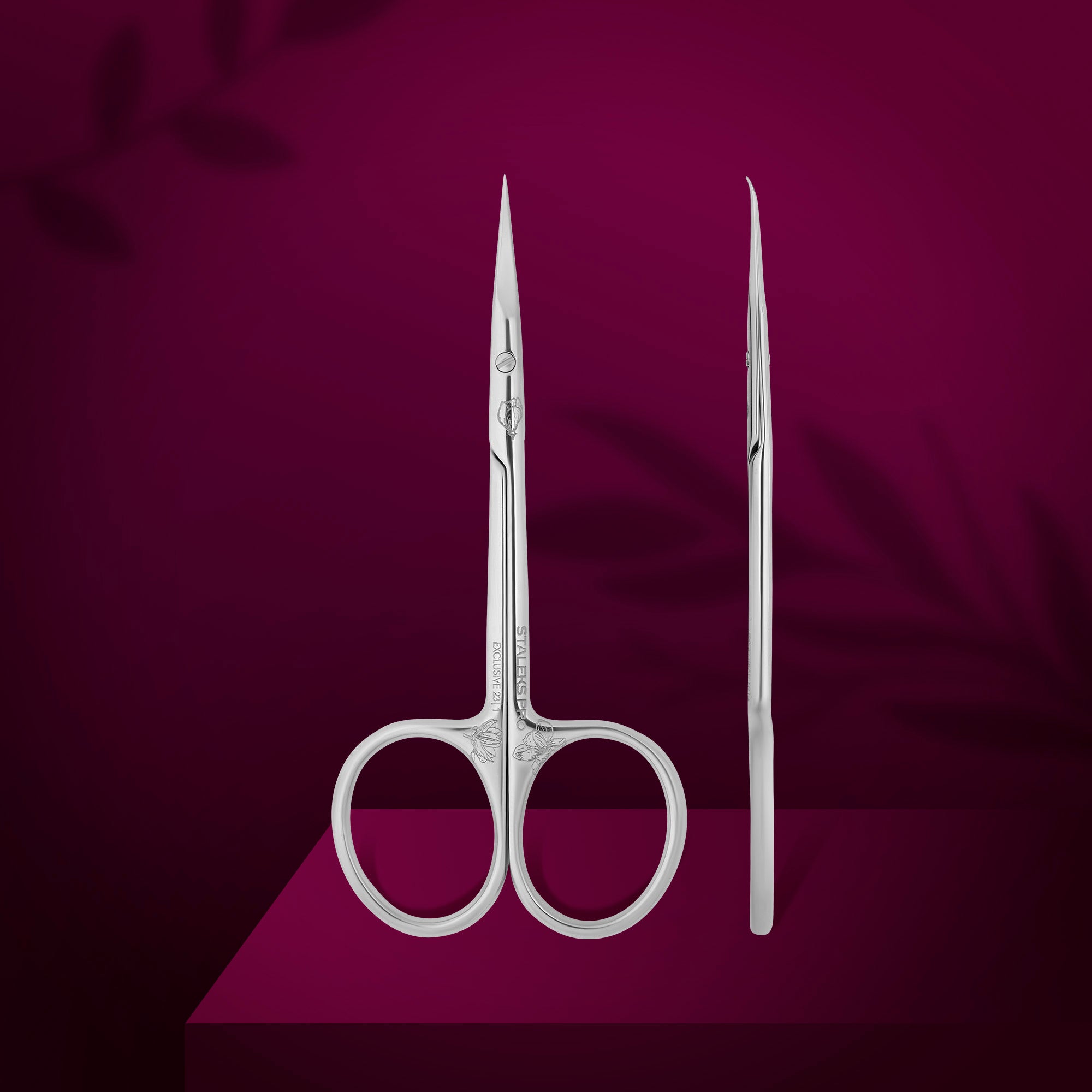 STALEKS EXCLUSIVE 23 TYPE 1 Professionelle Nagelhautschere mit Haken (Magnolia)