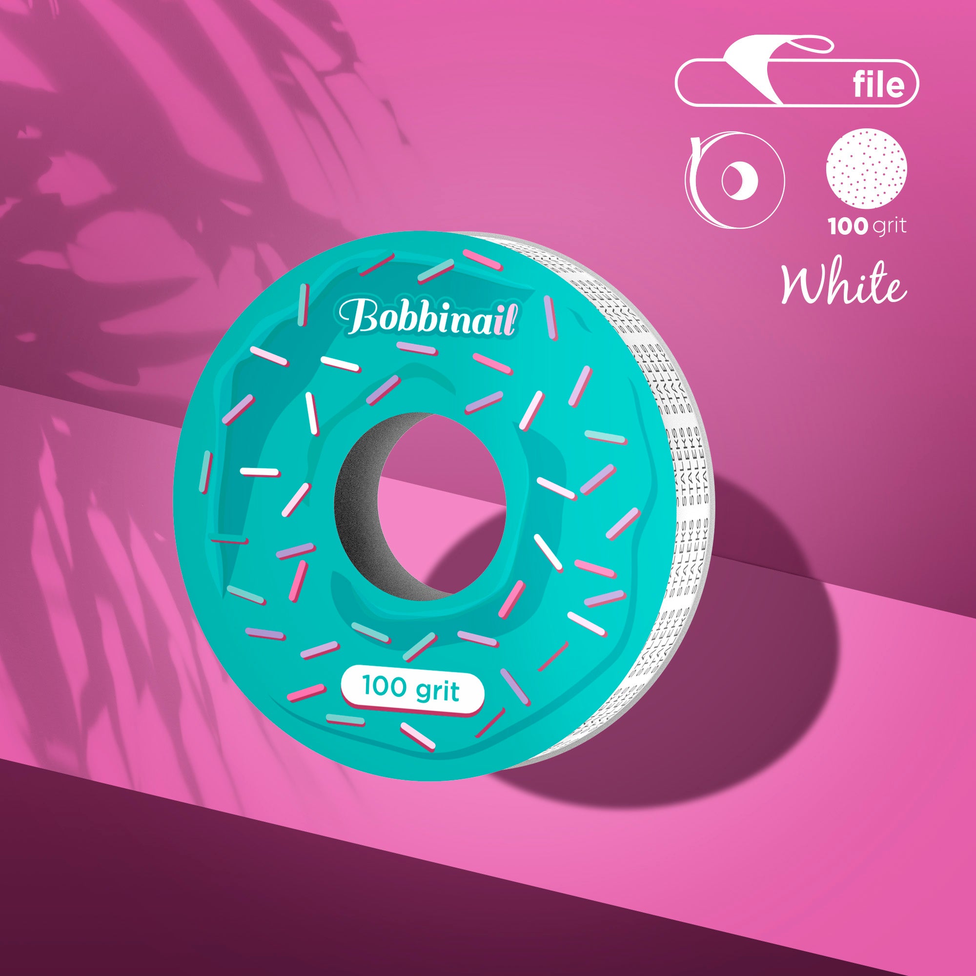 STALEKS EXPERT Donut Nachfüllblock für Klebefeilen für gerade Feilen, 100 Grit